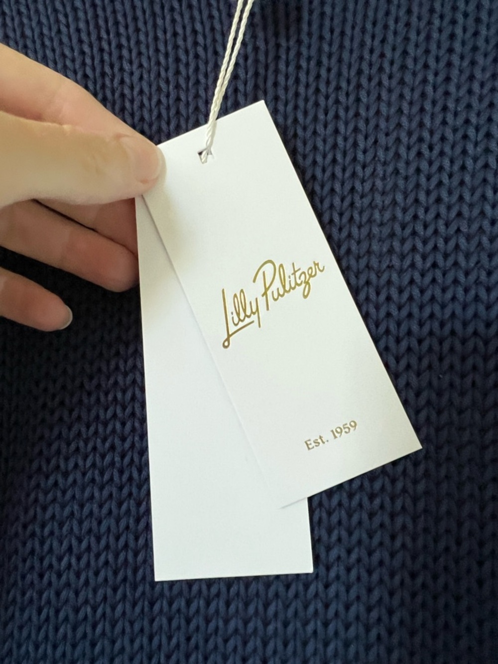 Lilly Pulitzer Navy Deba Sweater - Small - Picture 3 of 4